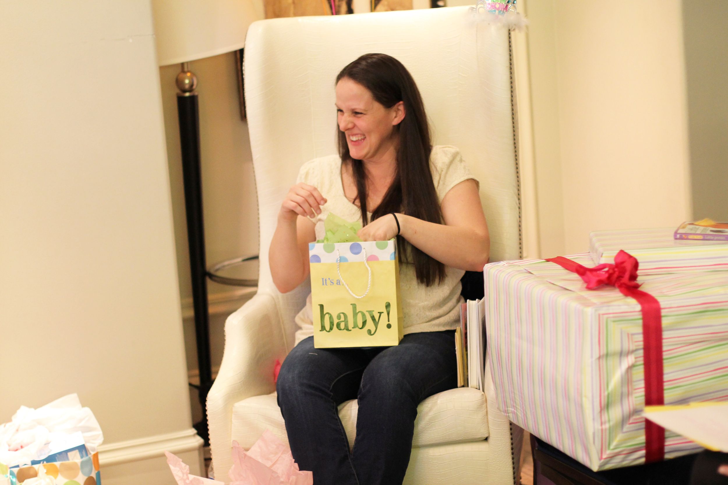Mama Opening Gifts at Baby Shower - Special Event Photography - Washington, DC