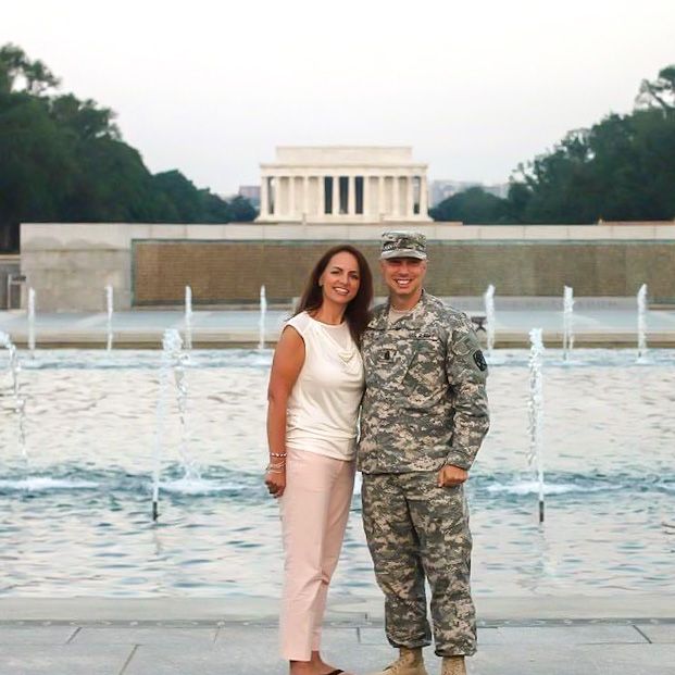 Couple at Military Promotion at National Mall - Special Event Photography - Washington, DC