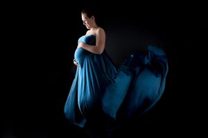 Voile bleu pétrole