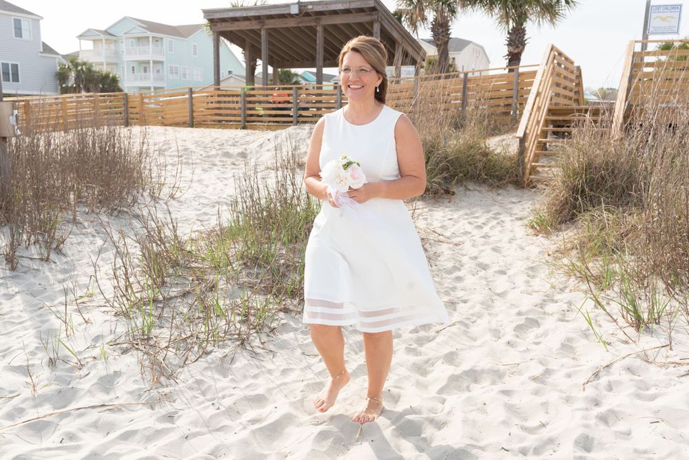 beach wedding rings bride groom