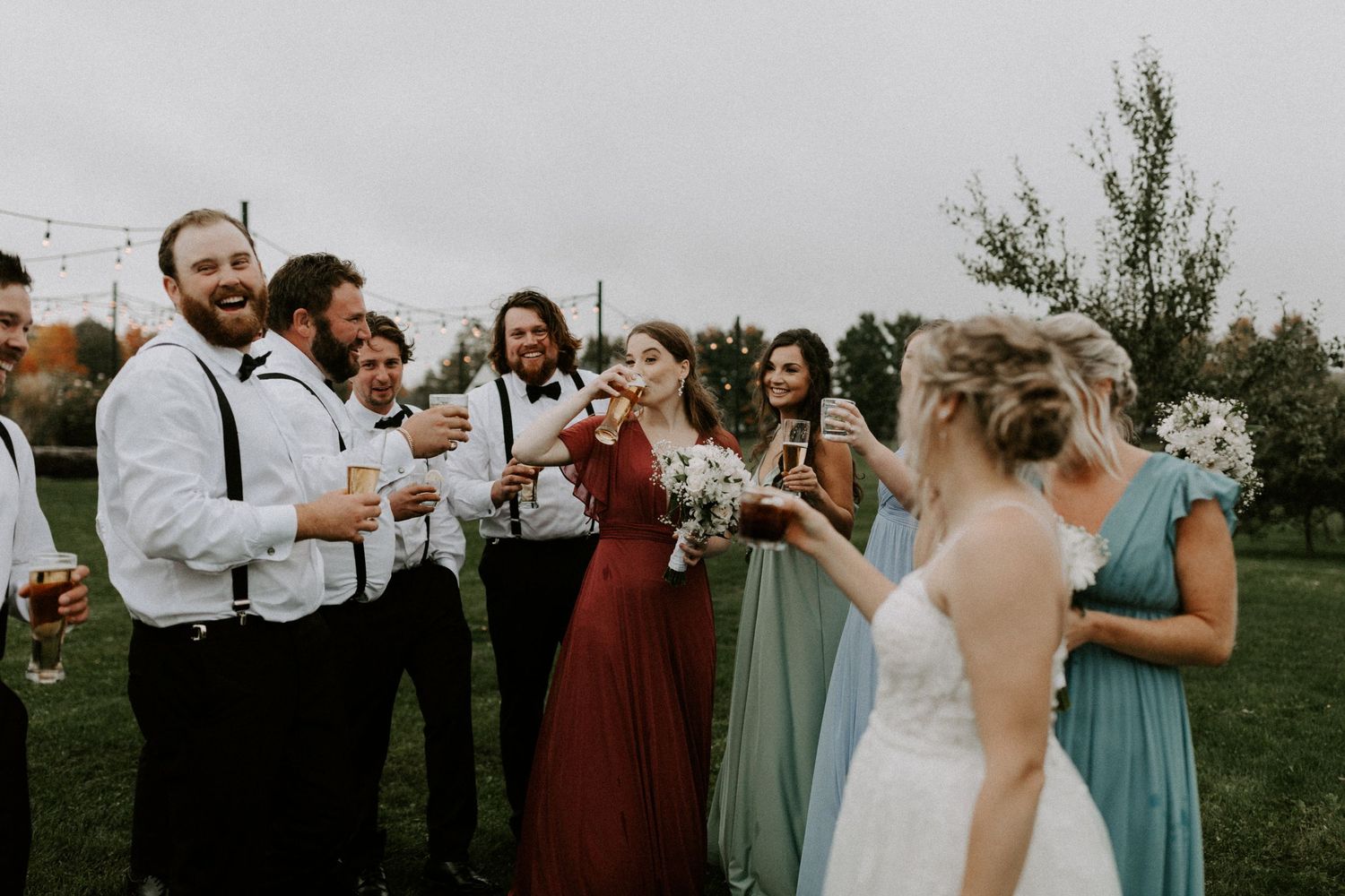 braestone farm wedding photography candid ontario