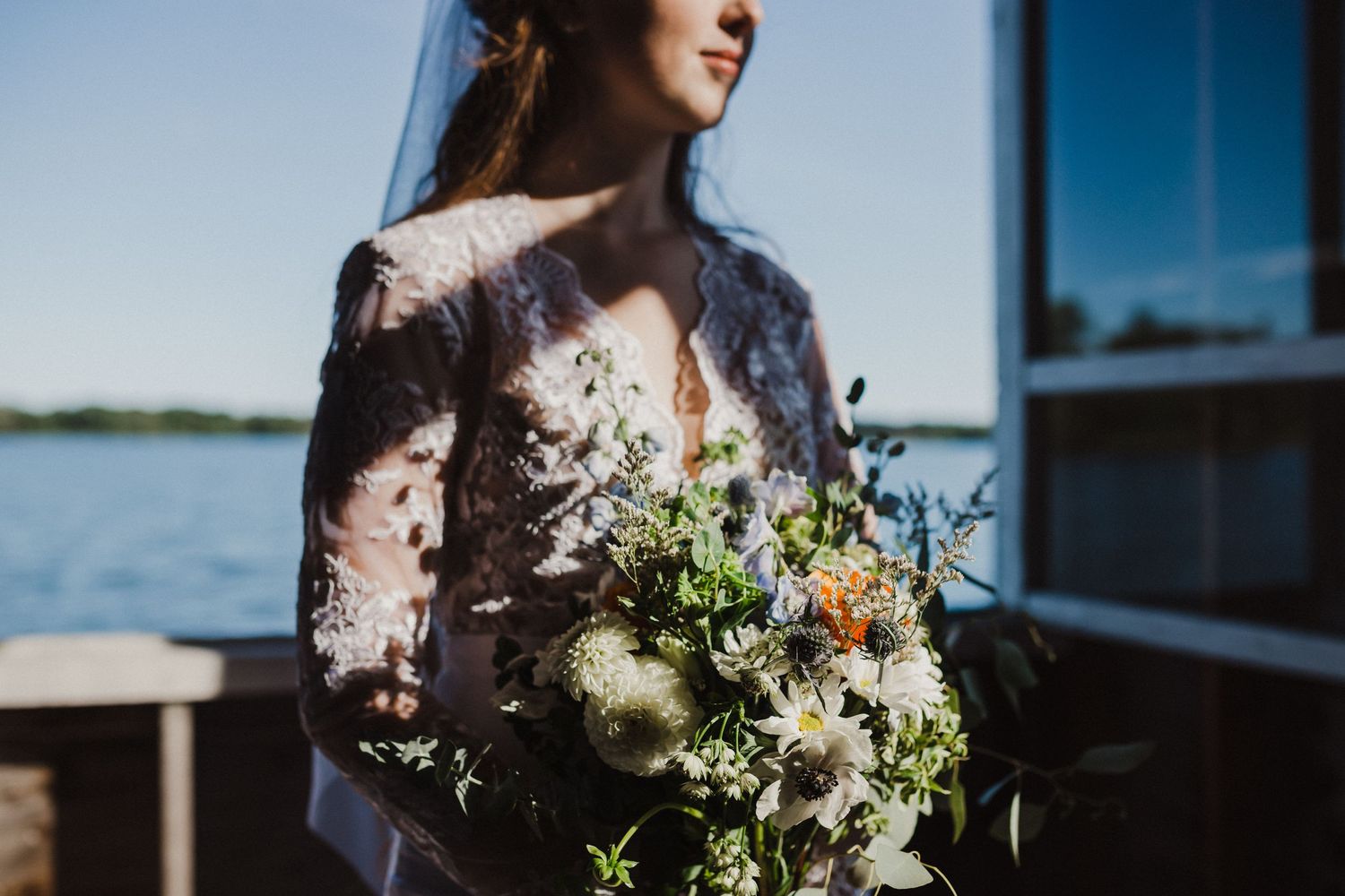 Summer florals for a bridal bouquet in Prince Edward County, Ontario