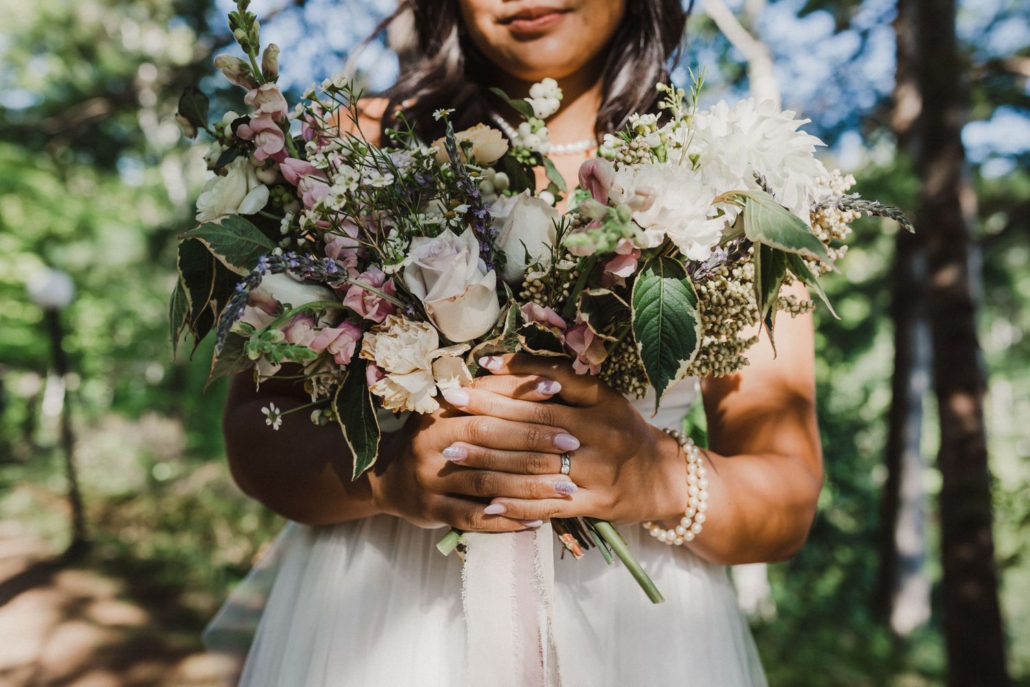 Summer into Fall floral bouquet inspiration from a September bride in Cloyne, Ontario