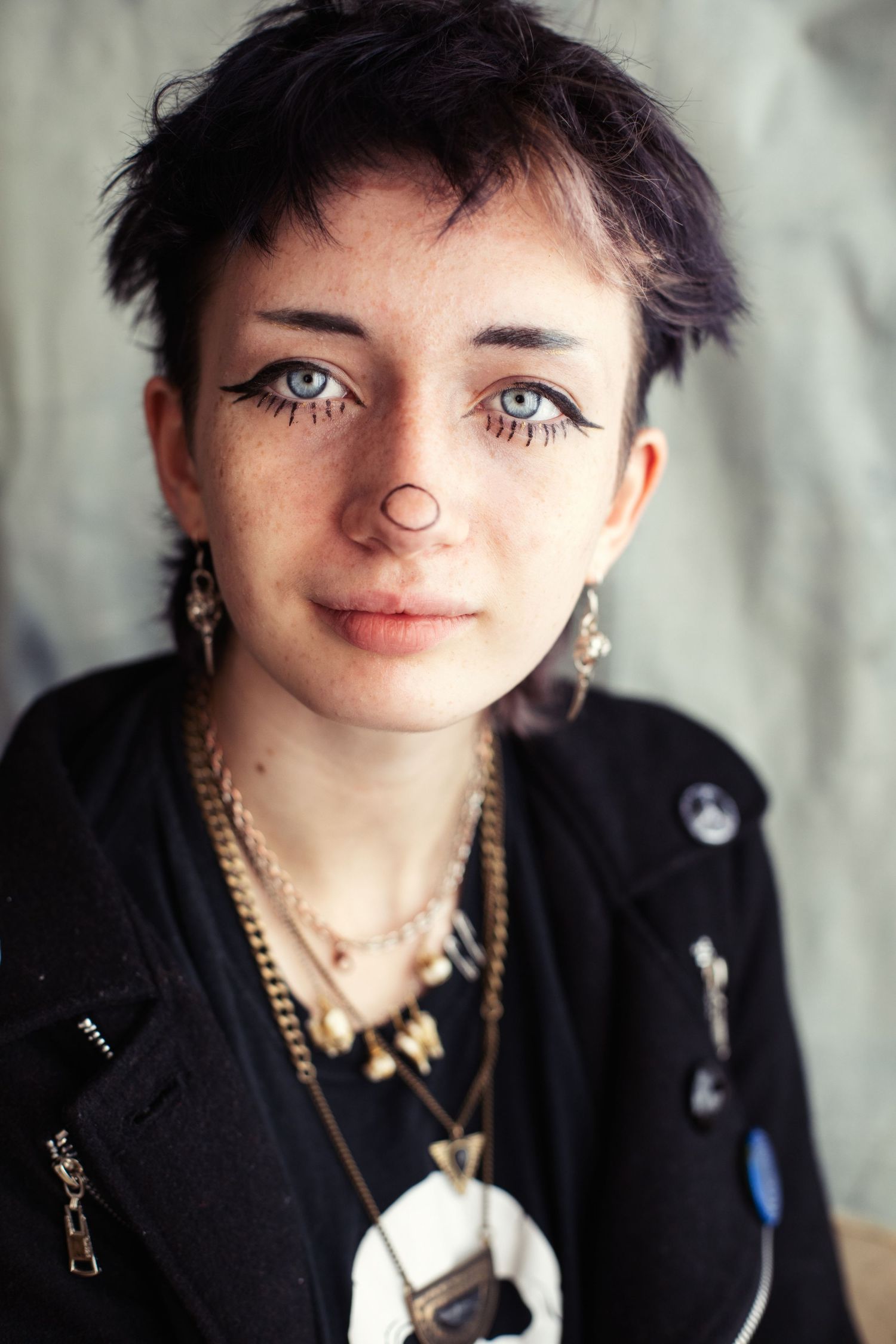 Lila Manz Artist goth girl punk self styled portrait