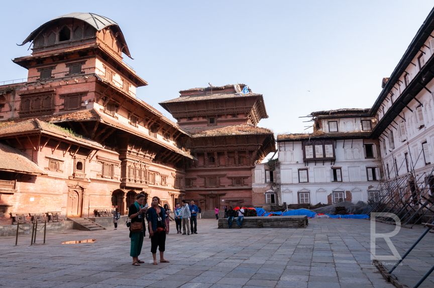 Earthquake damage Basantapur Tower Hanumandhoka Durbar Square Nepal Leah Ramuglia Photography