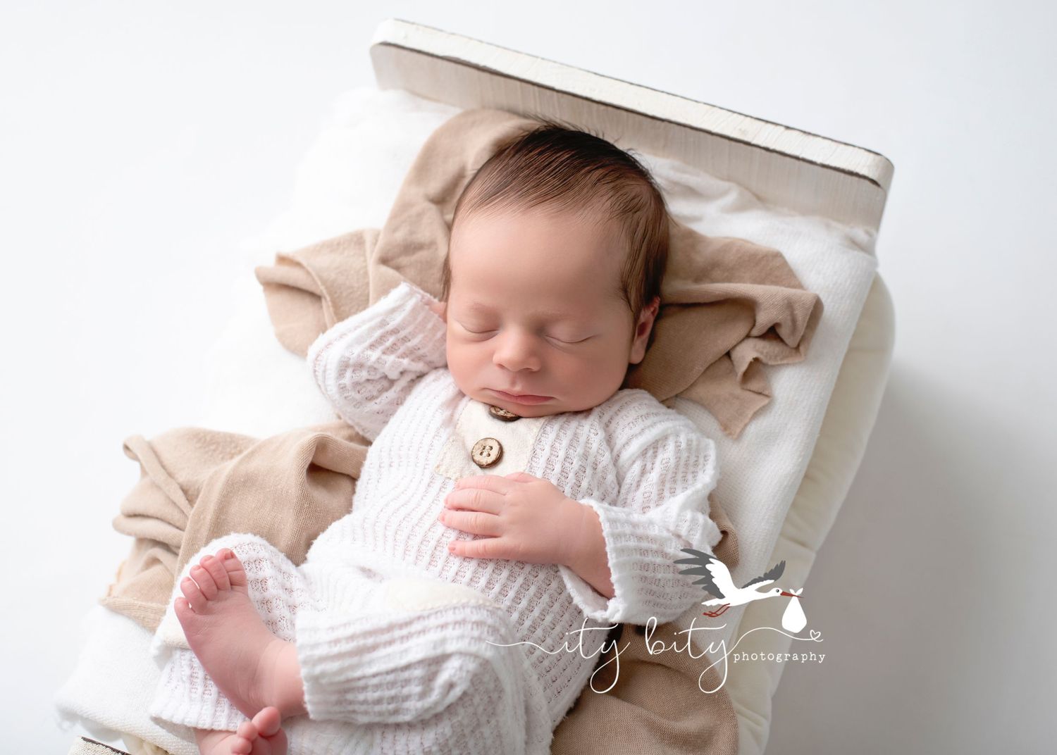 Baby Everett North Ridgeville Newborn Photographer Baby Boy Little Bed Set