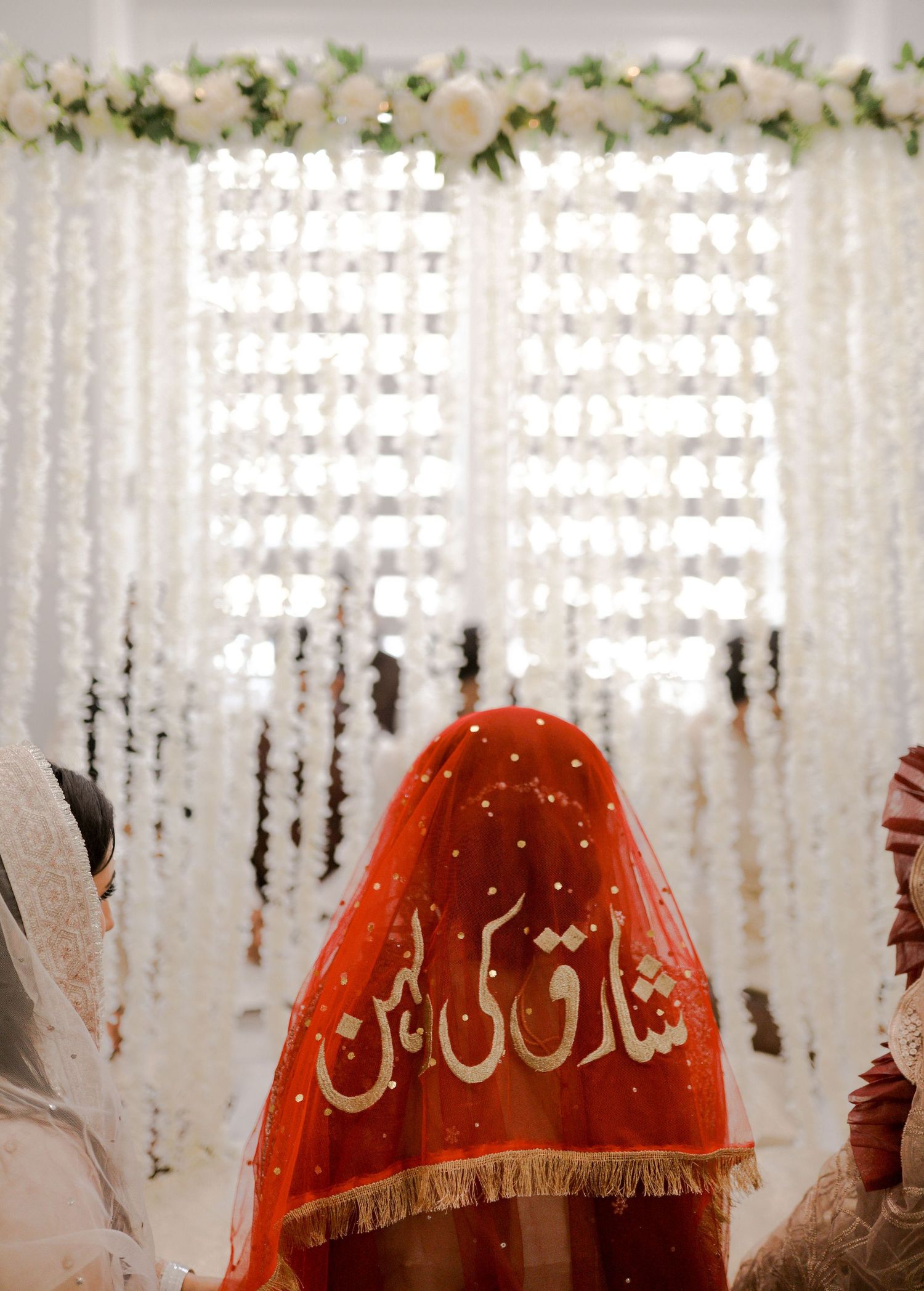 nikkah details nikkah decor and dupatta in Surrey