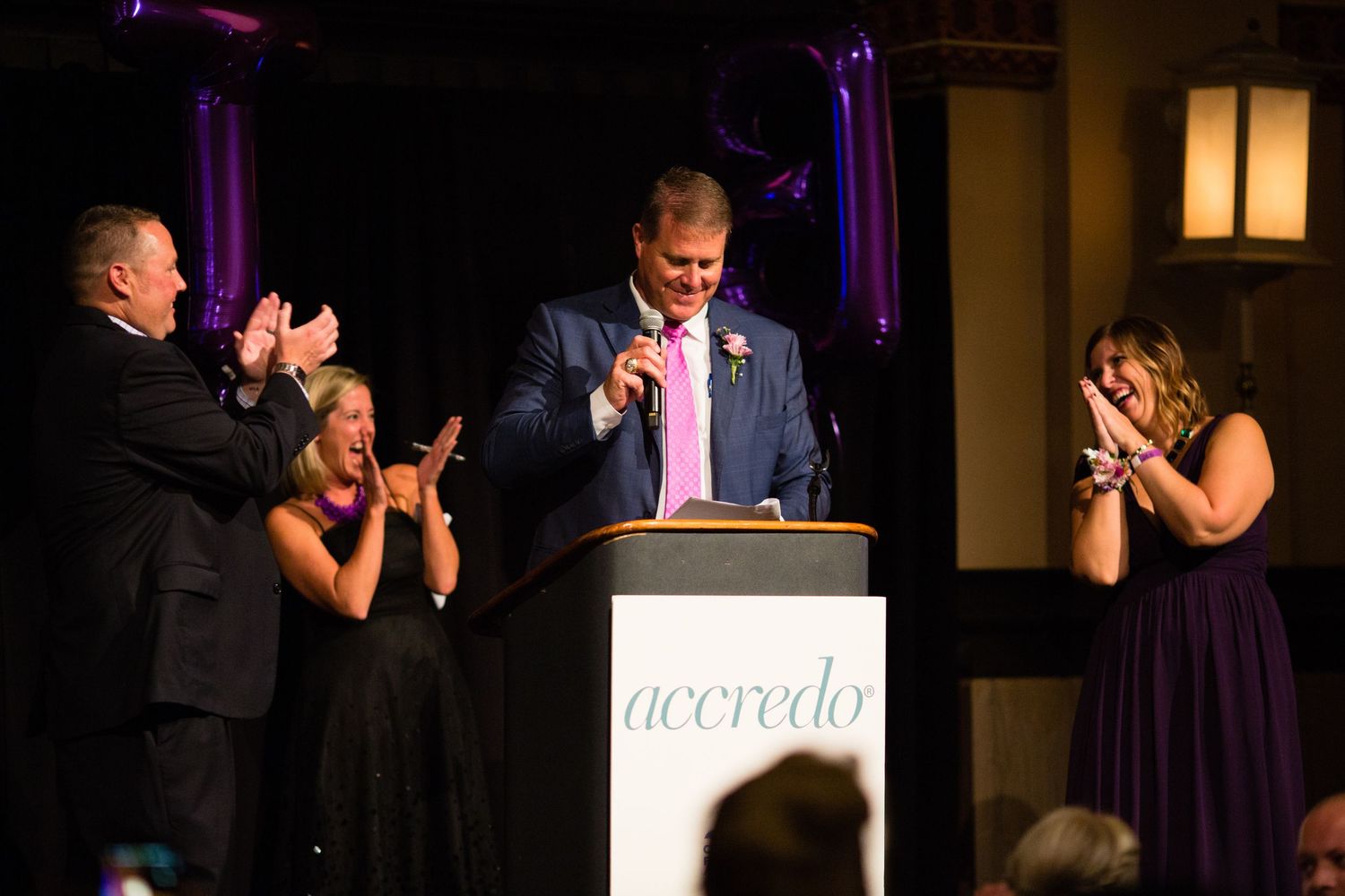 Cystic Fibrosis Purple Tie Gala at the Crowne Plaza Union Station