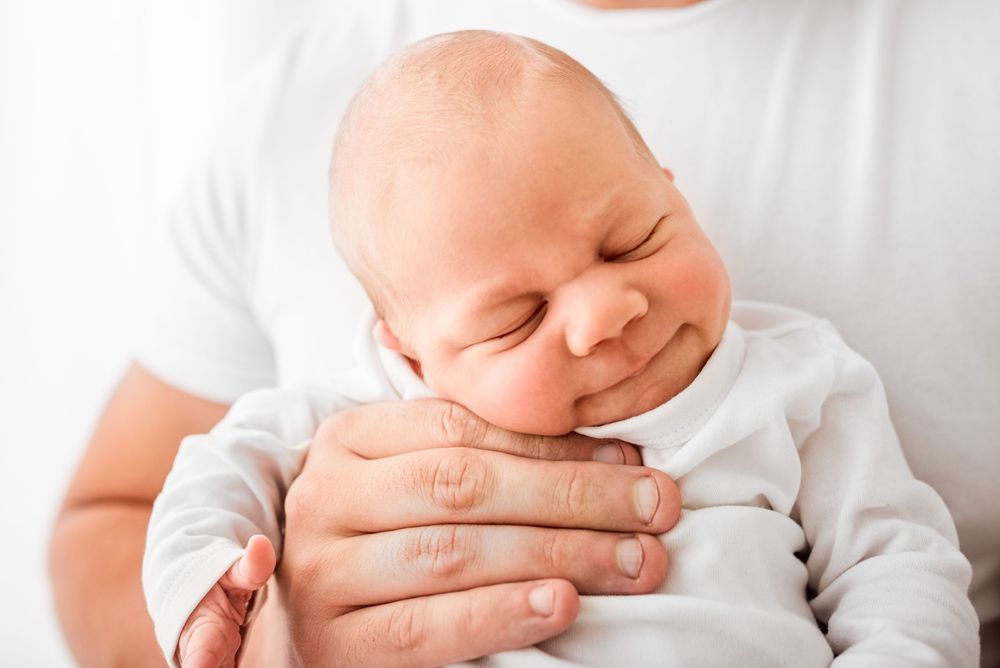Natural newborn photography in home studio Hereford
