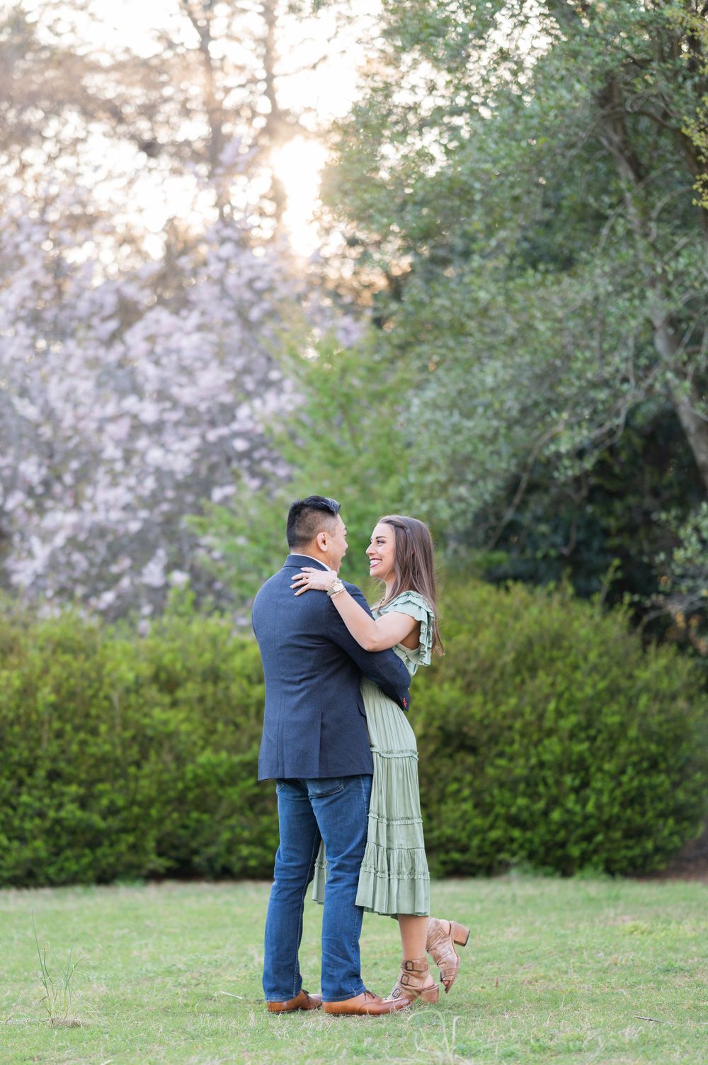 wedding photographer, engagement photographer, bride, Huntsville weddings, Huntsville Botanical Gardens, just engaged