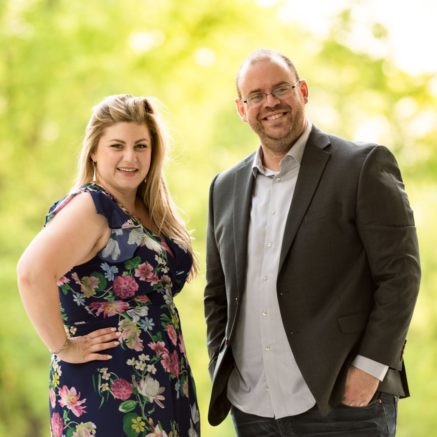 Bride-to-be groom-to-be engagement portraits destination Lyndhurst Mansion Tarrytown NY Leah Ramuglia Photography