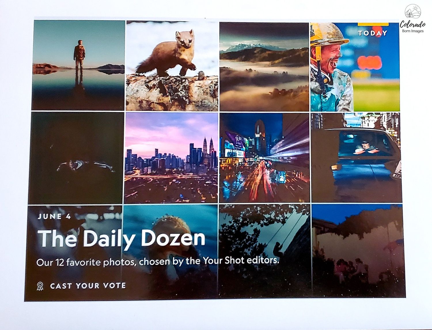 Colorado Born Images Rebecca Adams was featured in a daily dozen in National Geographic many years ago, being a highlight of a community for