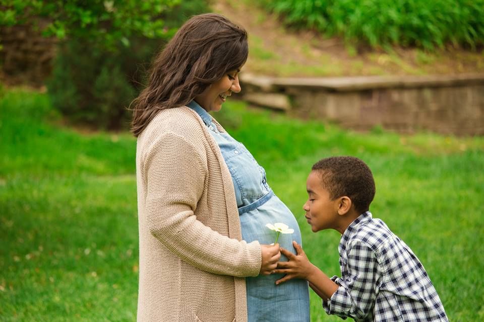 mother and son at Kelly Drive