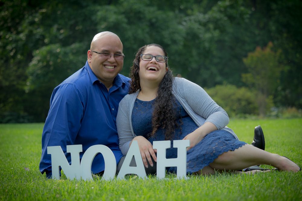 Maternity session at waterworks