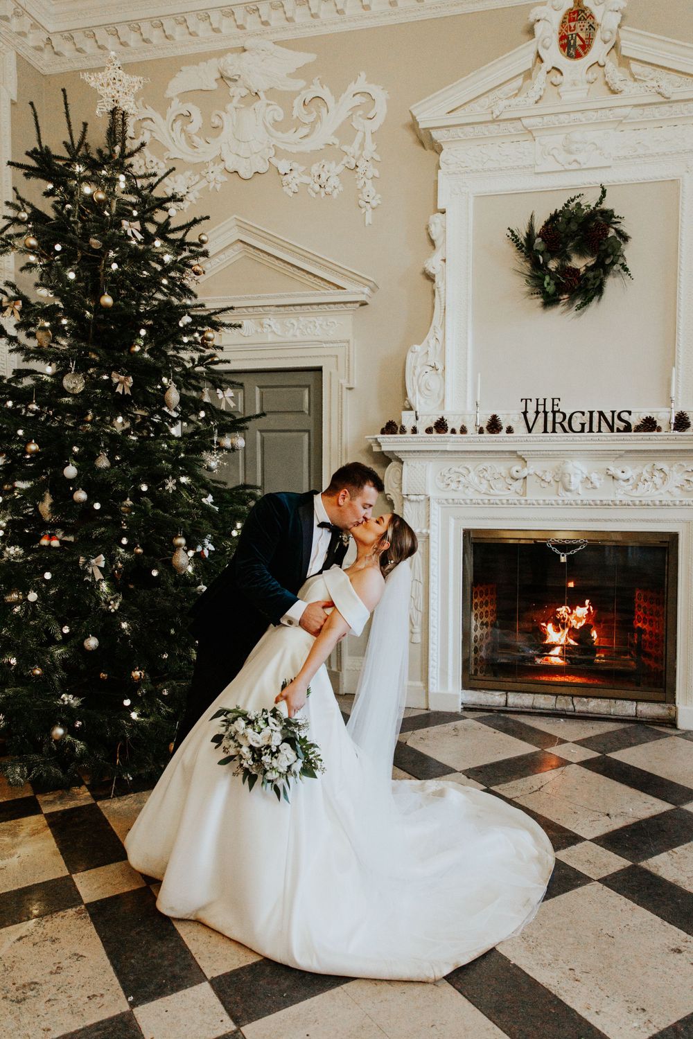 winter wedding at Crowcombe Court Wedding Photography in Somerset