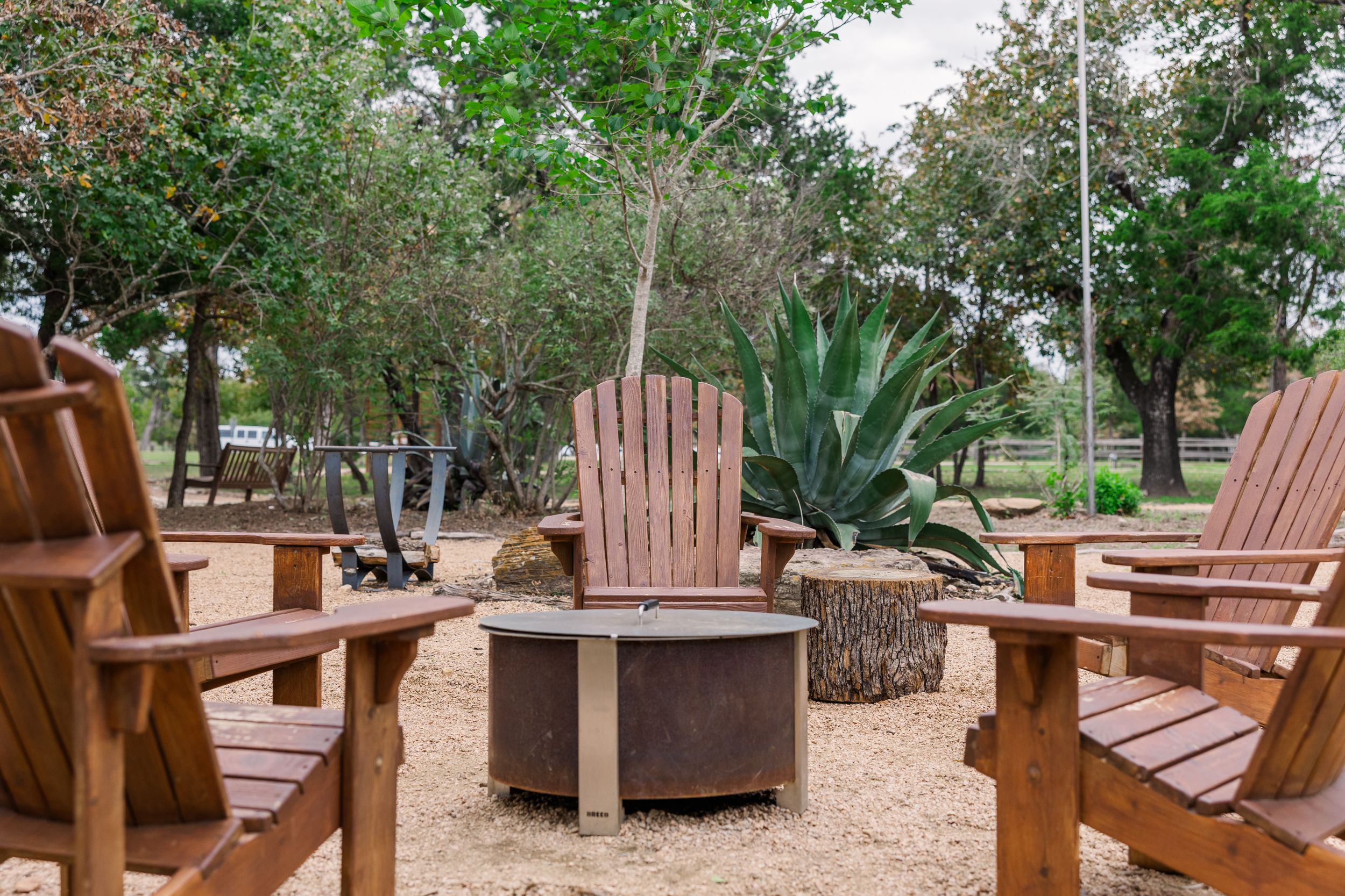McKinney Roughs Nature Park fire pit
