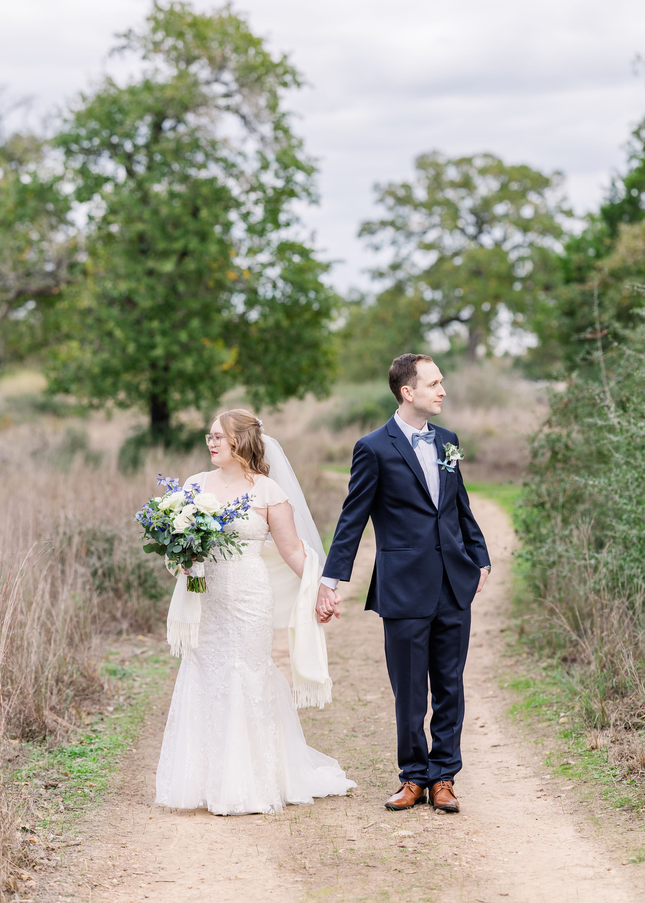 McKinney Roughs Nature Park wedding portraits