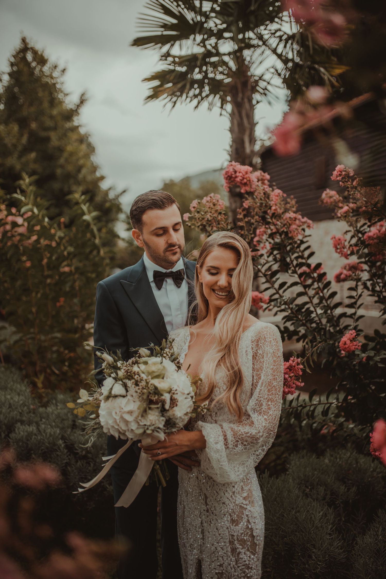 Bride and groom at Ljetnikovac Radobolja Mostar.