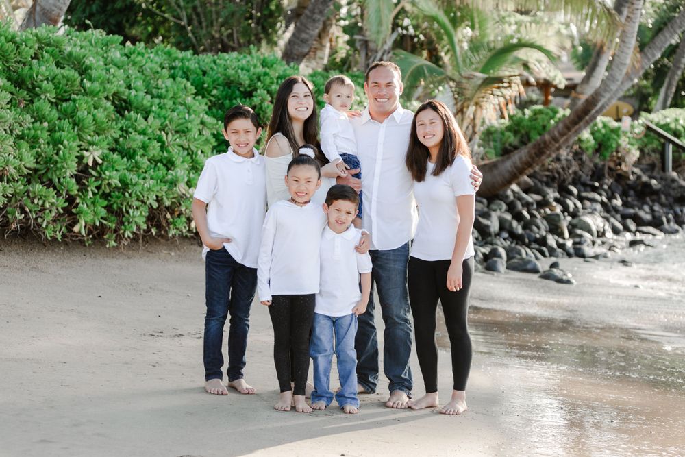 Maui Family Portrait at Baby Beach Lahaina