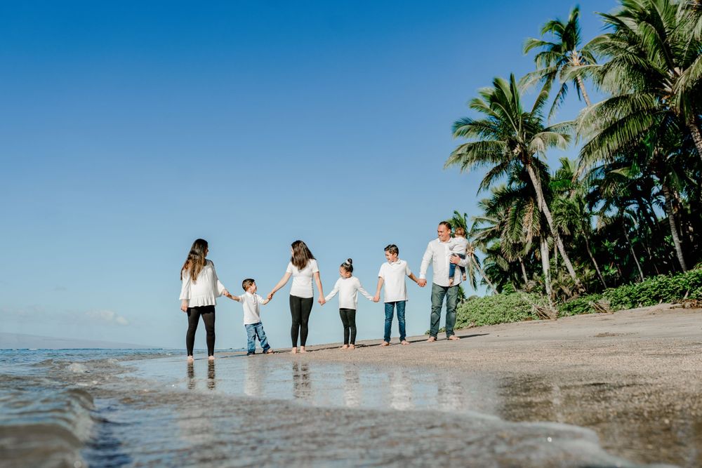 Maui Family Portrait at Baby Beach Lahaina
