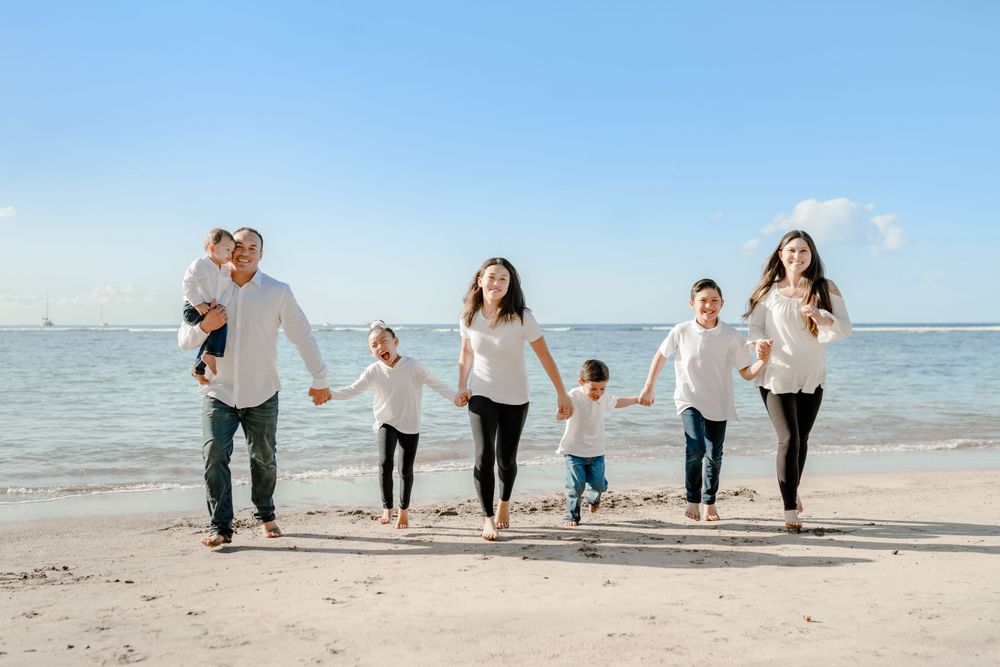 Maui Family Portrait at Baby Beach Lahaina