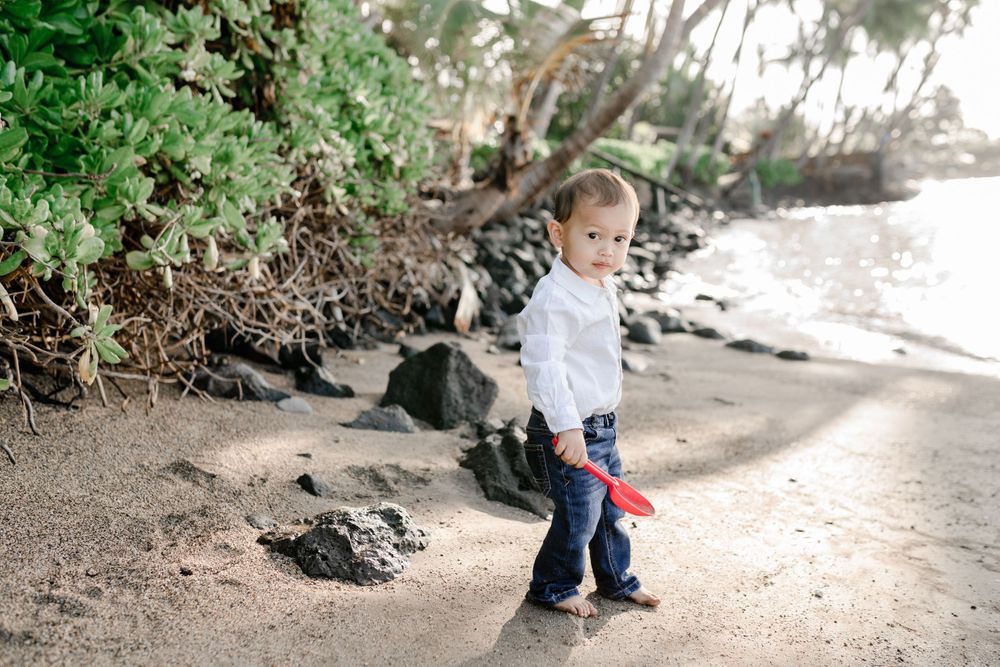 Maui Family Portrait at Baby Beach Lahaina