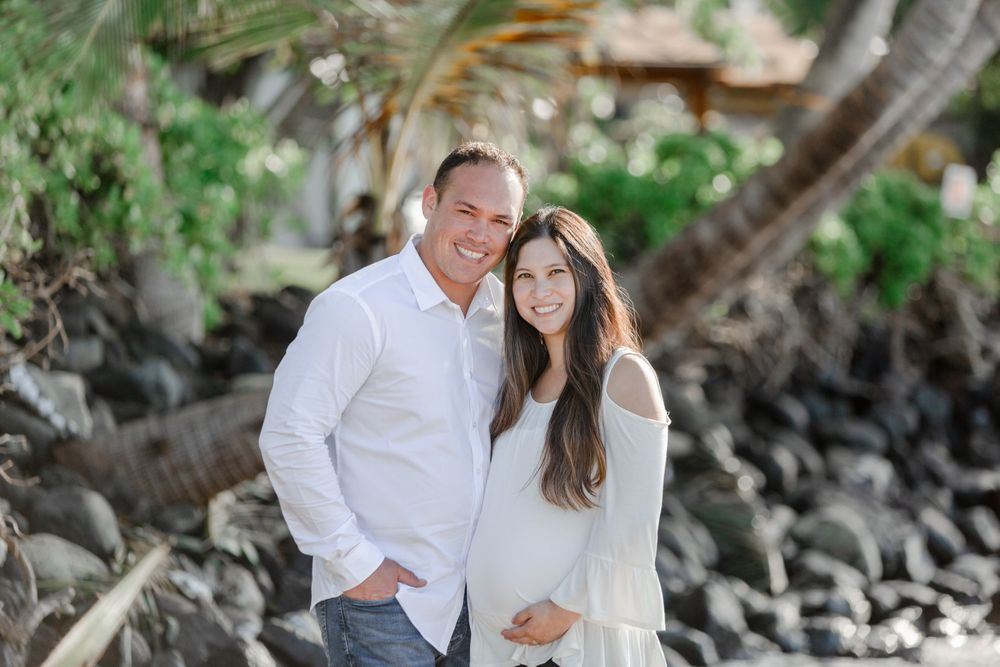 Maui Family Portrait at Baby Beach Lahaina