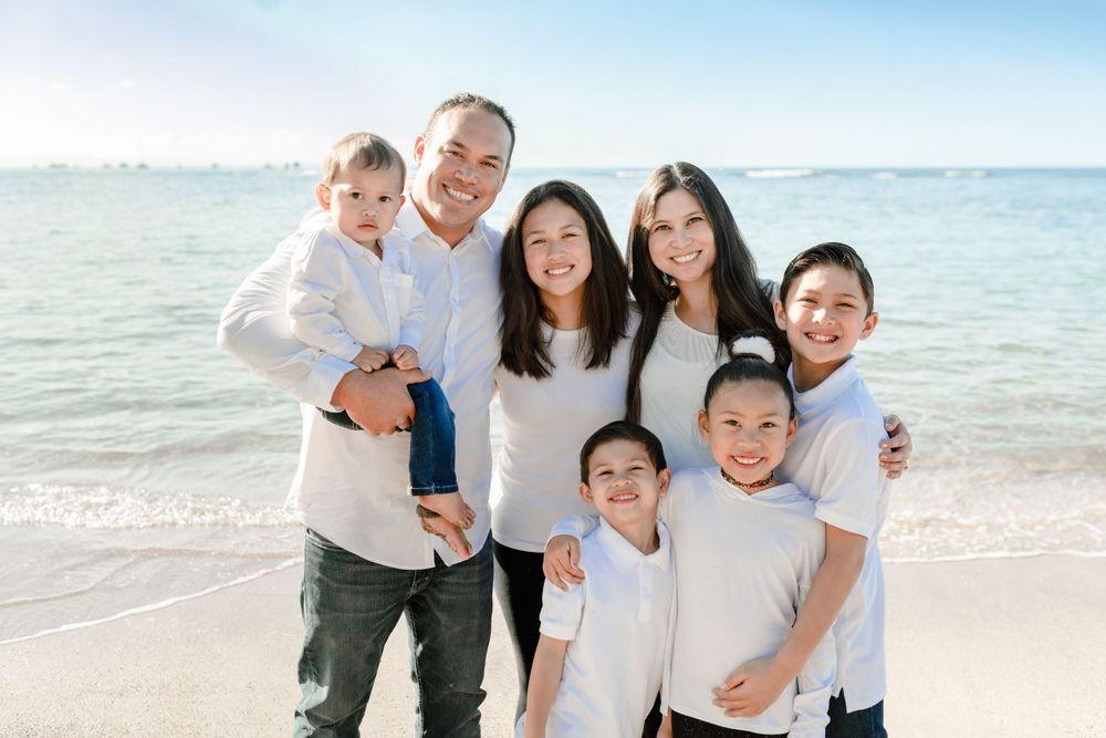 Maui Family Portrait at Baby Beach Lahaina