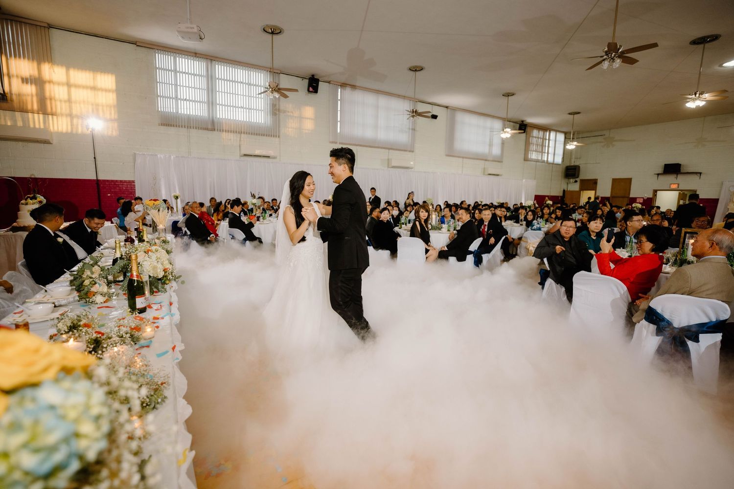 First Dance with Cloud Effect - Wichita Wedding Photographer