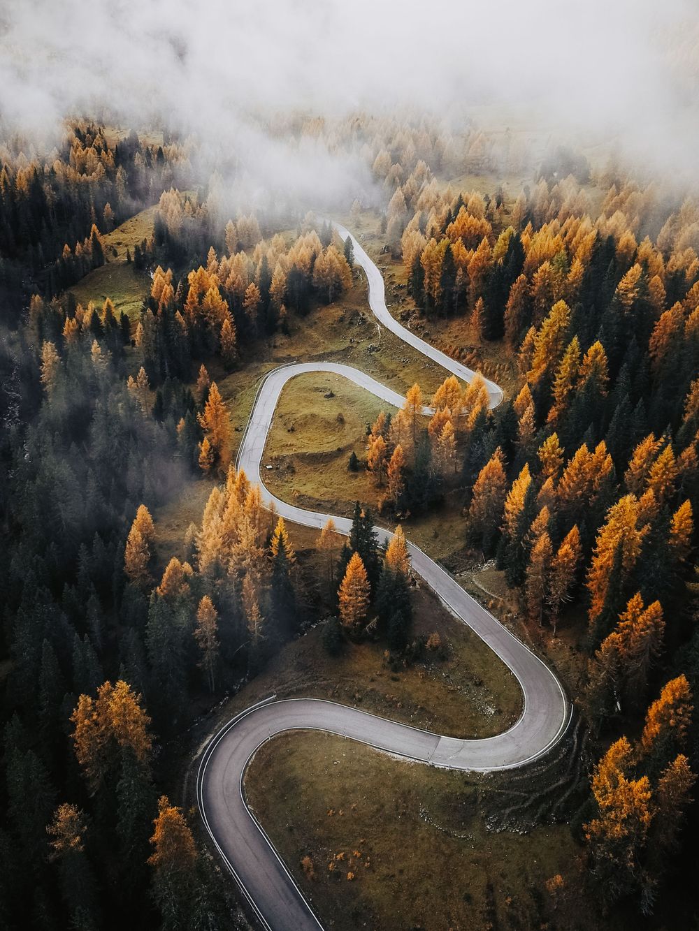 Passo Giau from Above