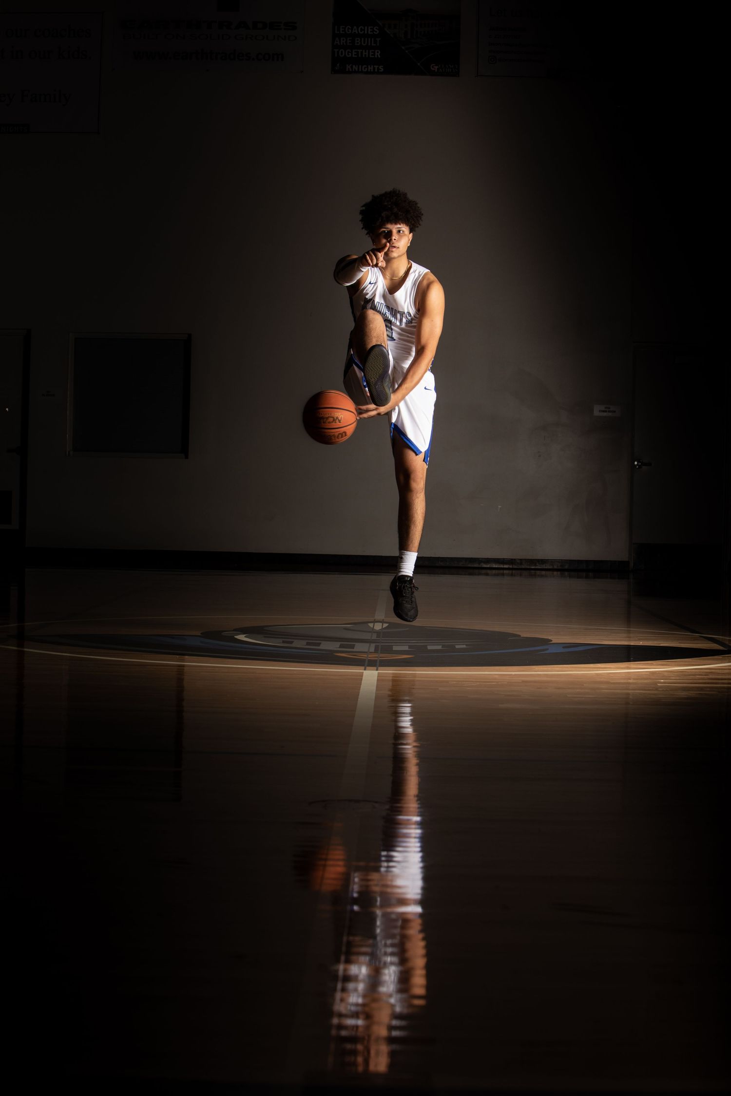 In Action studio lighting boys basketball image