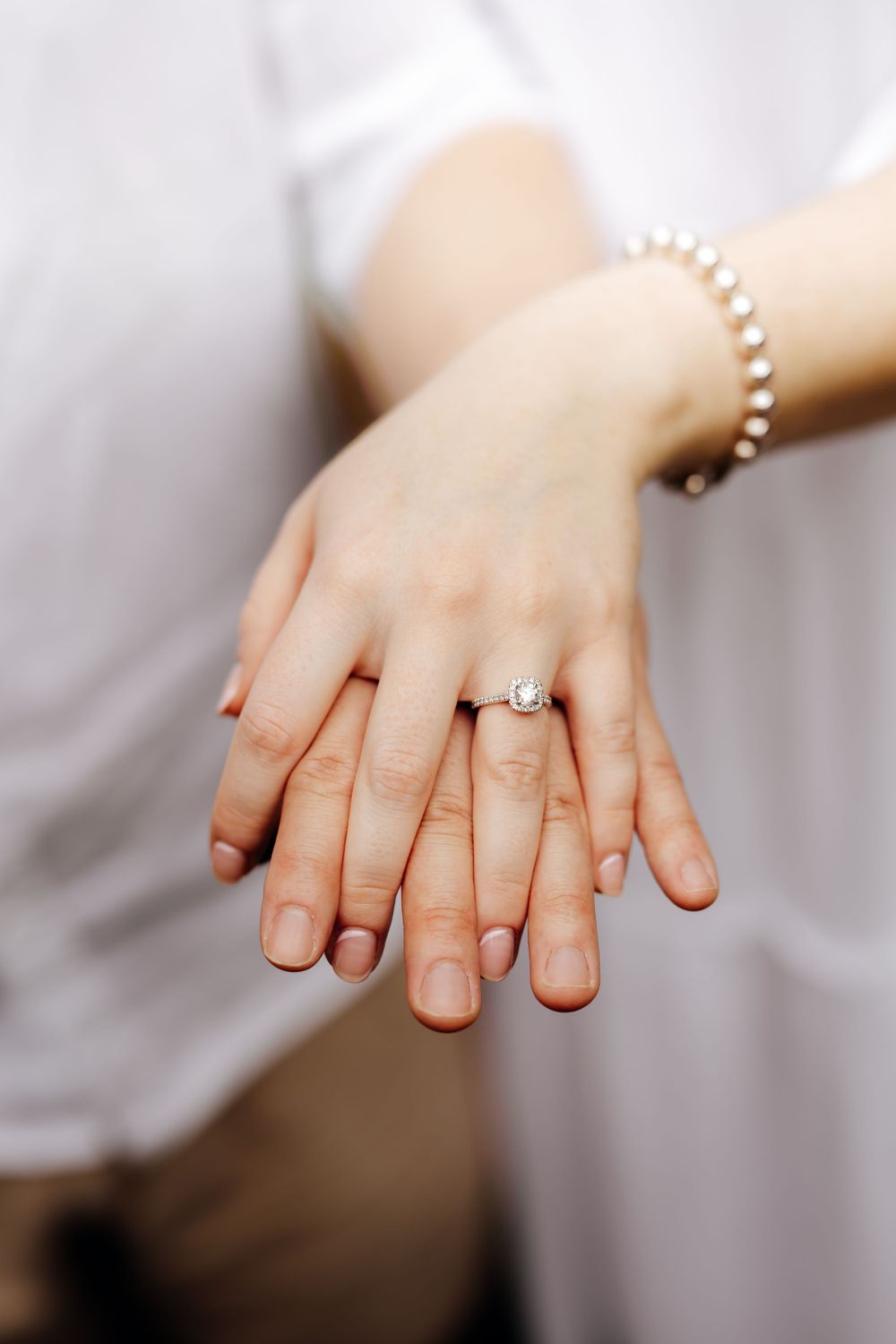 Engagement photoshoot in gardens by the bay
