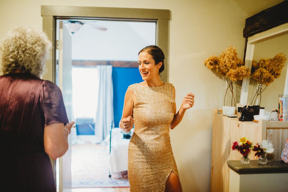 Wedding prep for bride