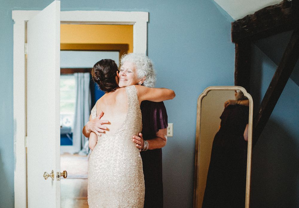 Moment for Mom and bride