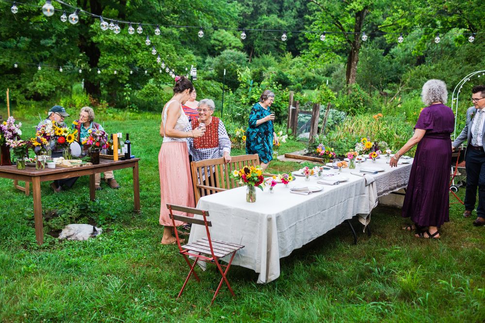small outdoor intimate wedding