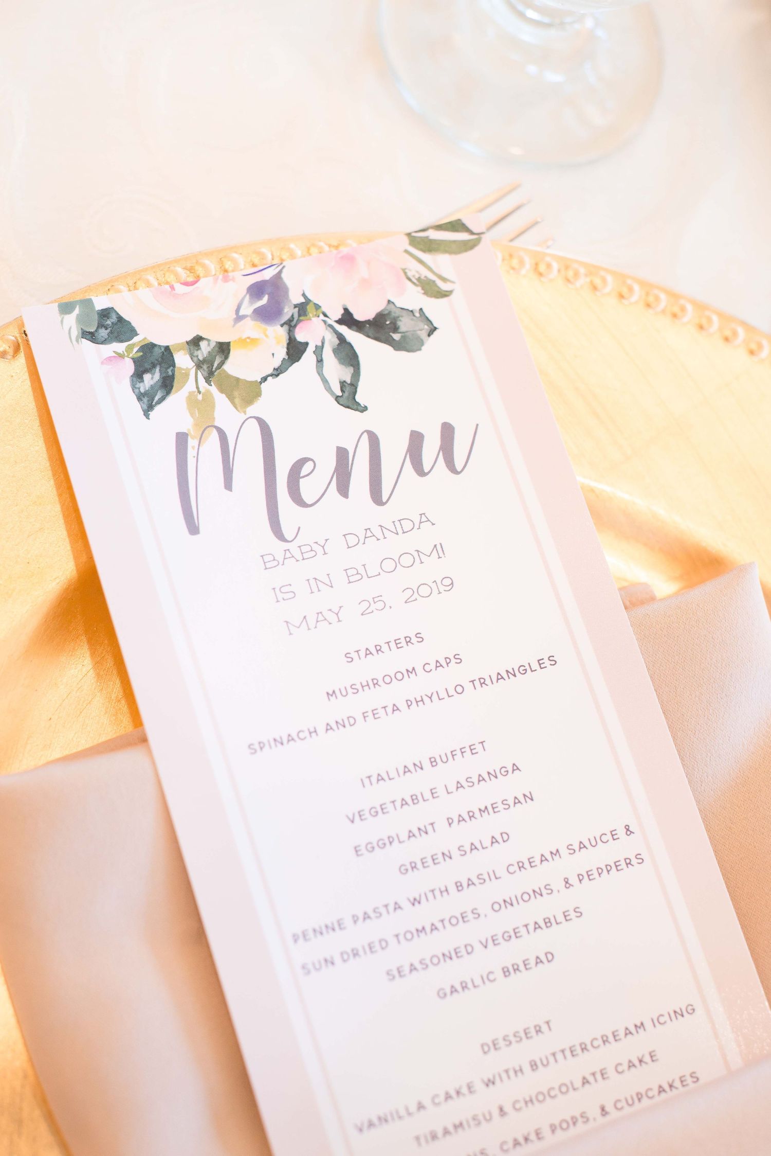 menu inspiration for baby shower at the sugar creek country club texas