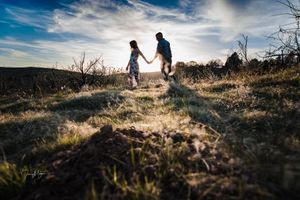 Silhouette Engagement Photos Boise Foothills Boise Wedding and Portrait Photographer. Sunset photos for couples.