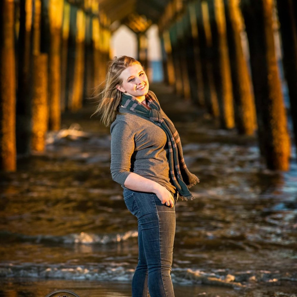 Under Folly Pier Senior portrait