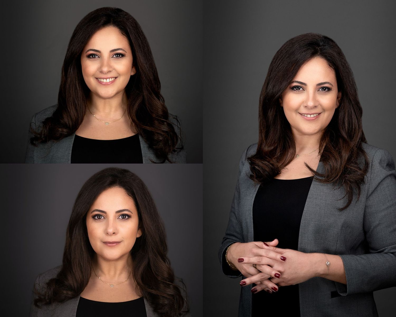 Portraits corporate professionnels pour femmes – headshots LinkedIn et personal branding par MC Studios, Casablanca