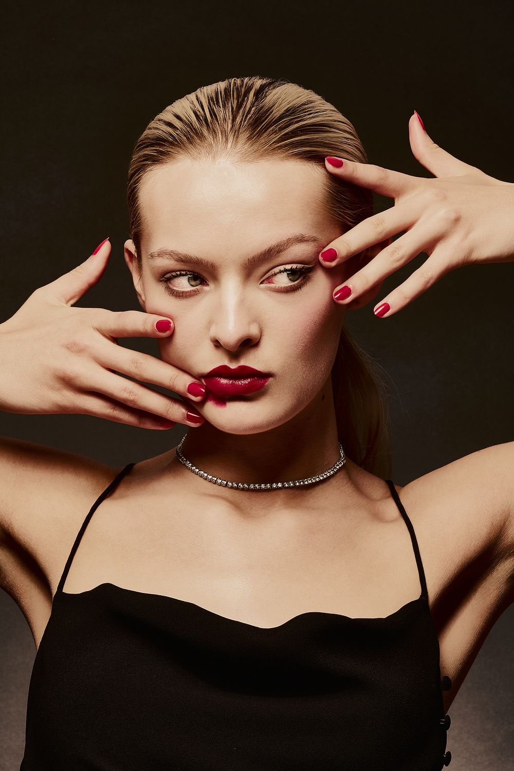 Red YSL Lipstick Beauty Photoshoot by Dominik Zky PhotographyRed YSL Lipstick Beauty Photoshoot by Dominik Zky Photograp