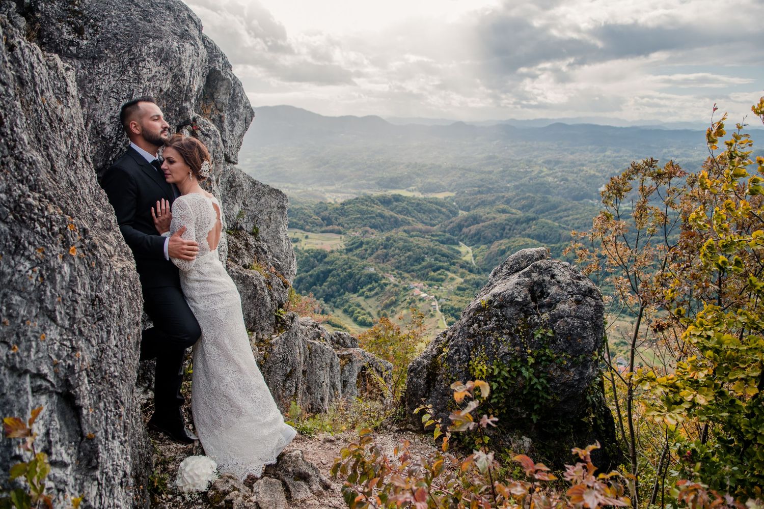 Hochzeitsfotosession in den österreichischen Bergen