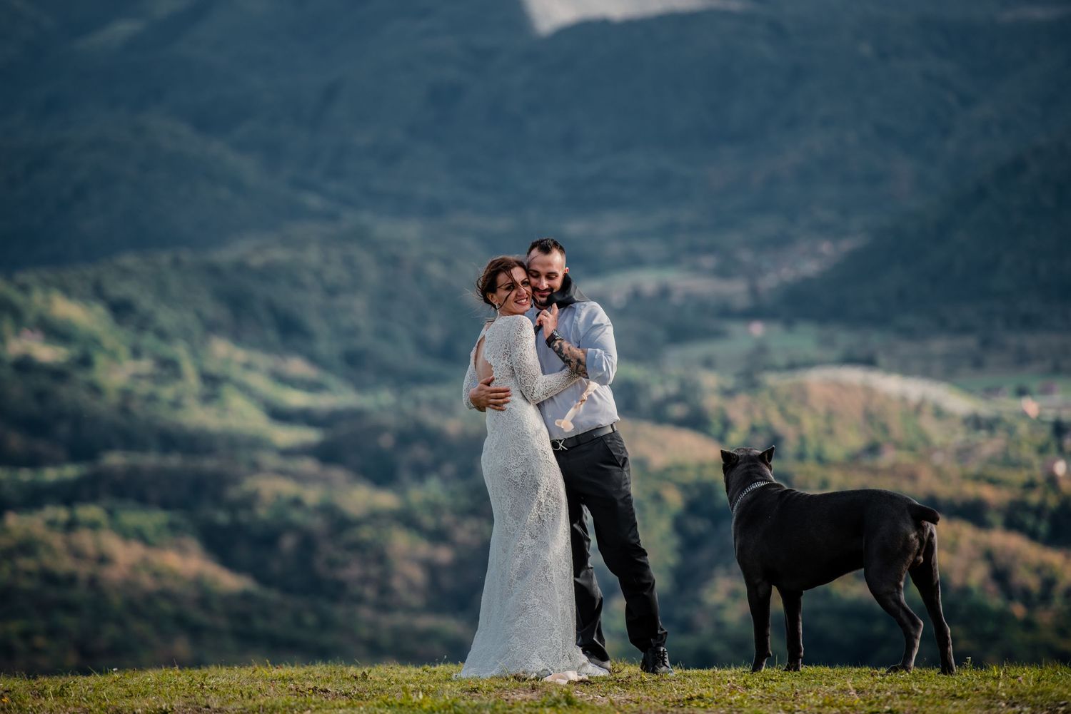 Hochzeitsfotografie in den Bergen mit Stil