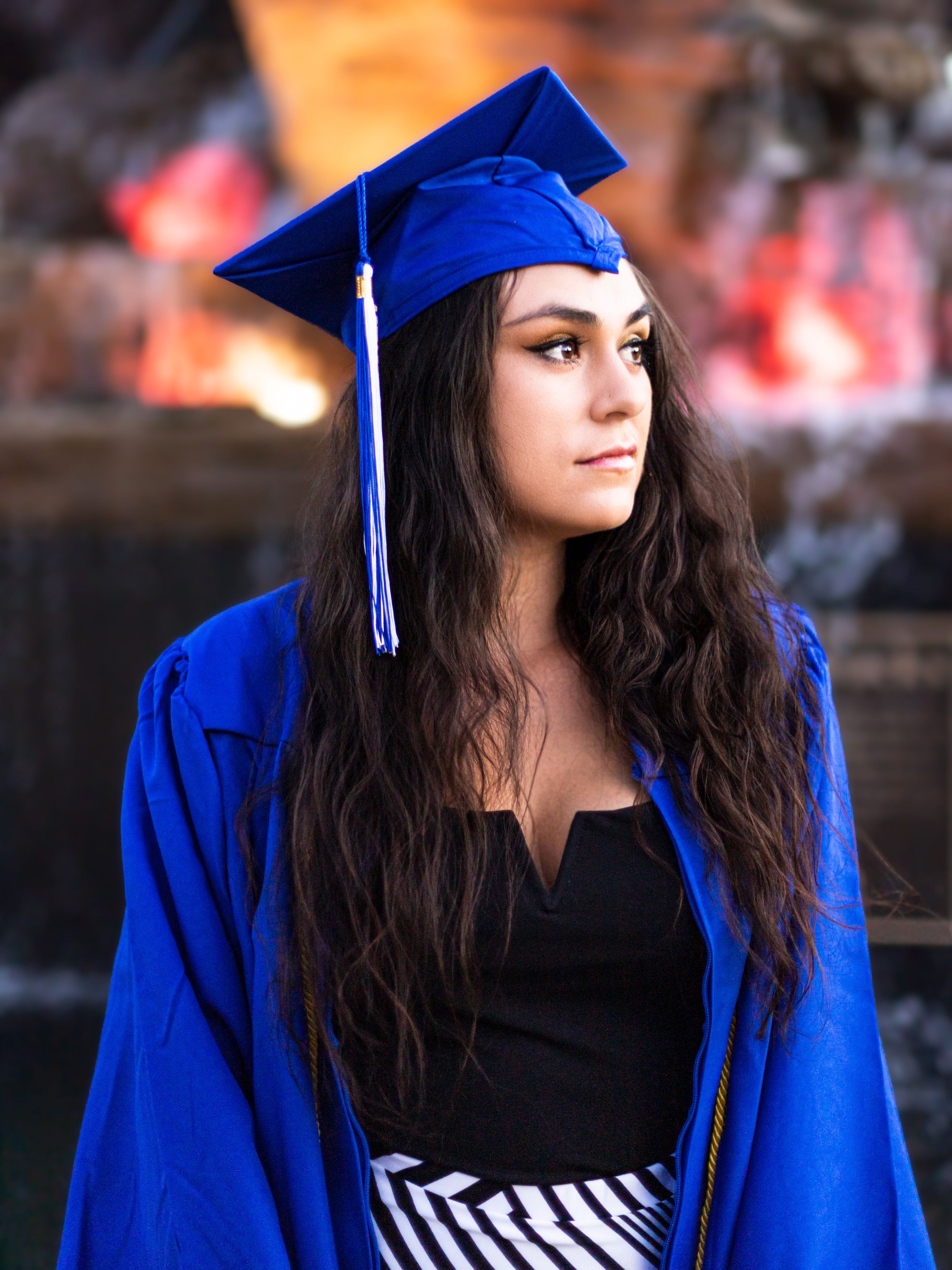 Tosha's senior session at the Razorback Fountain at the University of Arkansas