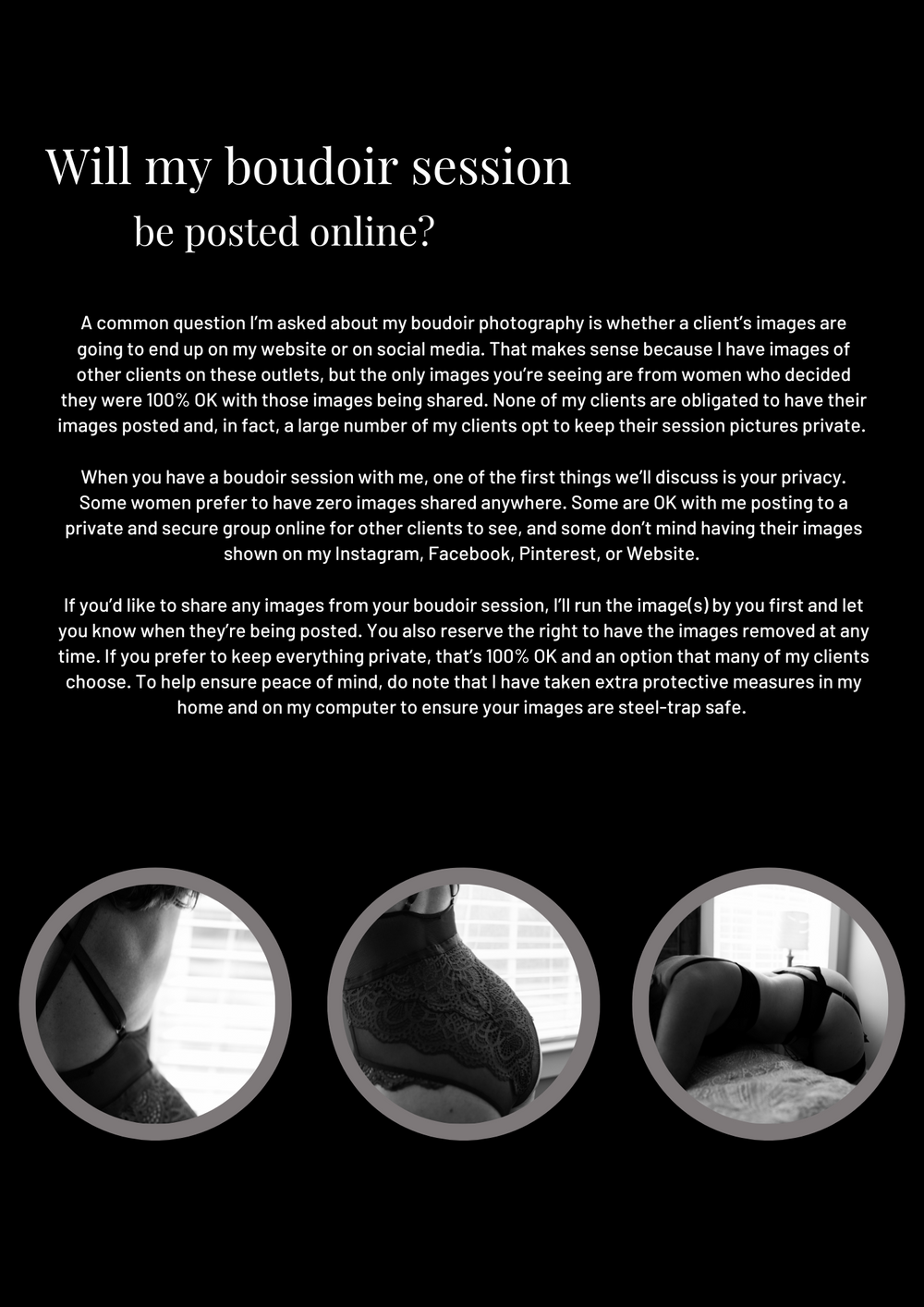 Collage of boudoir images. Greenville SC Boudoir, Easley SC Boudoir, Upstate SC boudoir
