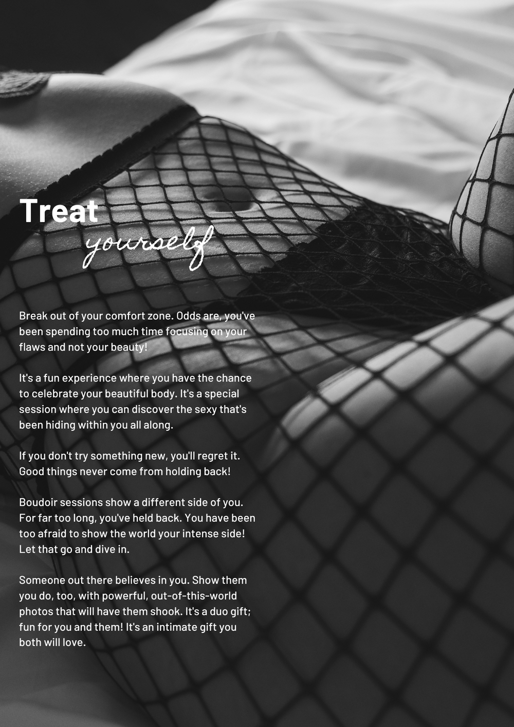 Up-close shot of a woman's stomach in fishnets. Greenville SC Boudoir, Easley SC Boudoir, Upstate SC boudoir