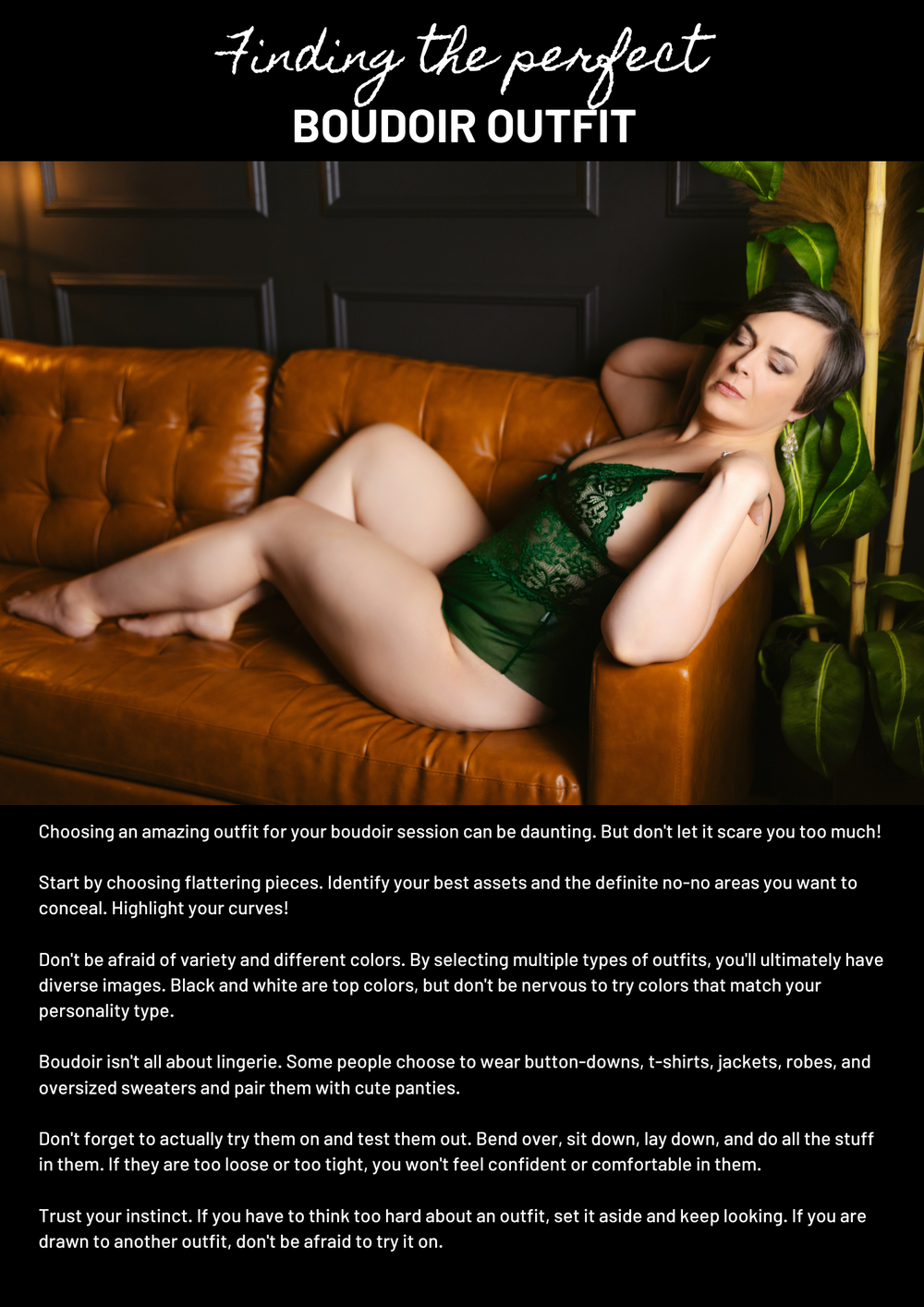 beautiful boudoir image of a lady in green lingerie. Greenville SC Boudoir, Easley SC Boudoir, Upstate SC boudoir
