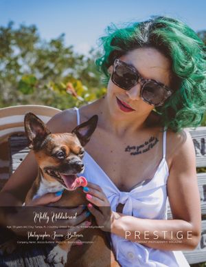 Pet photography session showing affectionate moments between dog and owner outdoors.