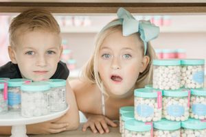 Kids portraits, the shoppe candy and bubblegum retro theme, saskatoon