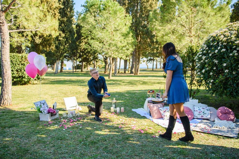 Spontaneous Proposal with Picnic in Split, Croatia