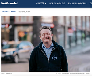 Business news article featuring outdoor portrait of person in dark jacket.